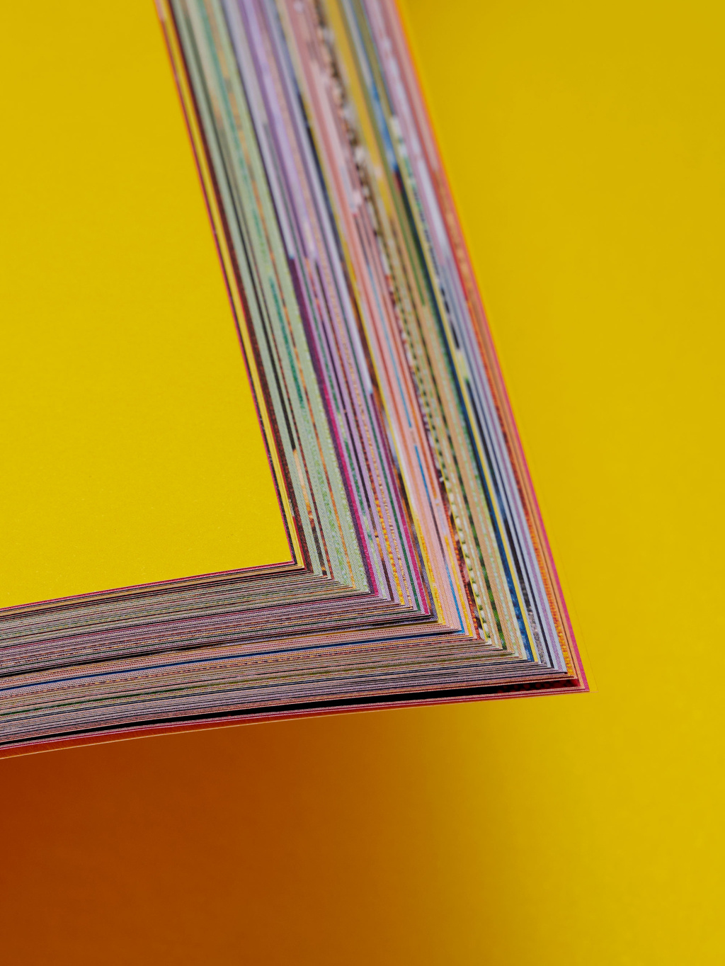 Close up on edge of pages
