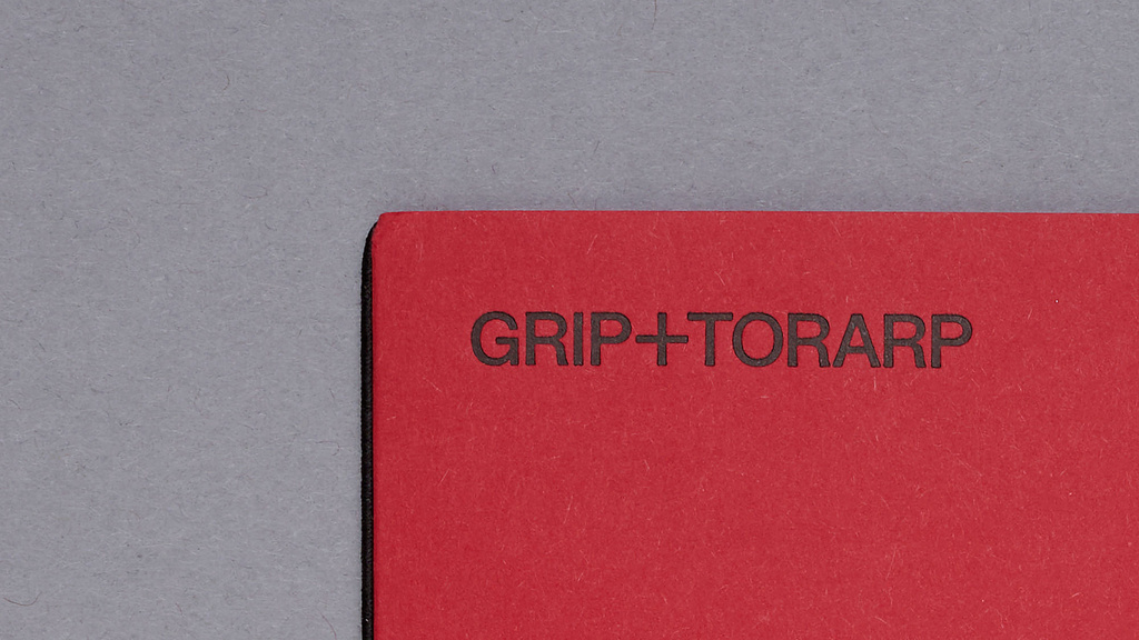 Letter pressed detail on folder