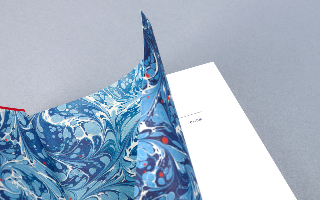 Marbled endpapers