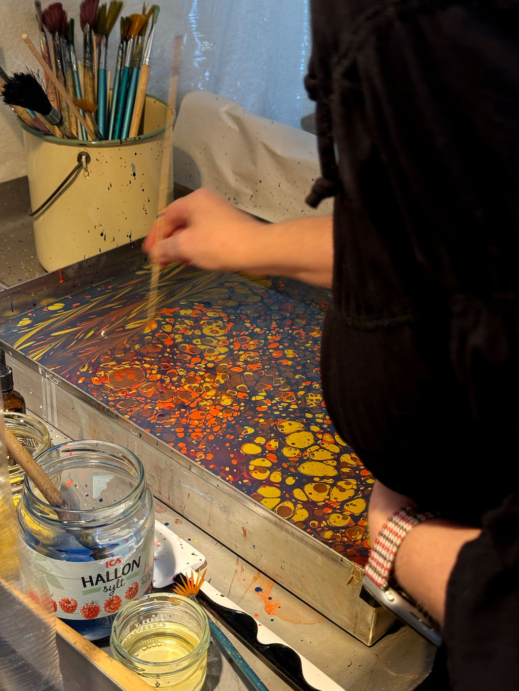 Marbleling paper