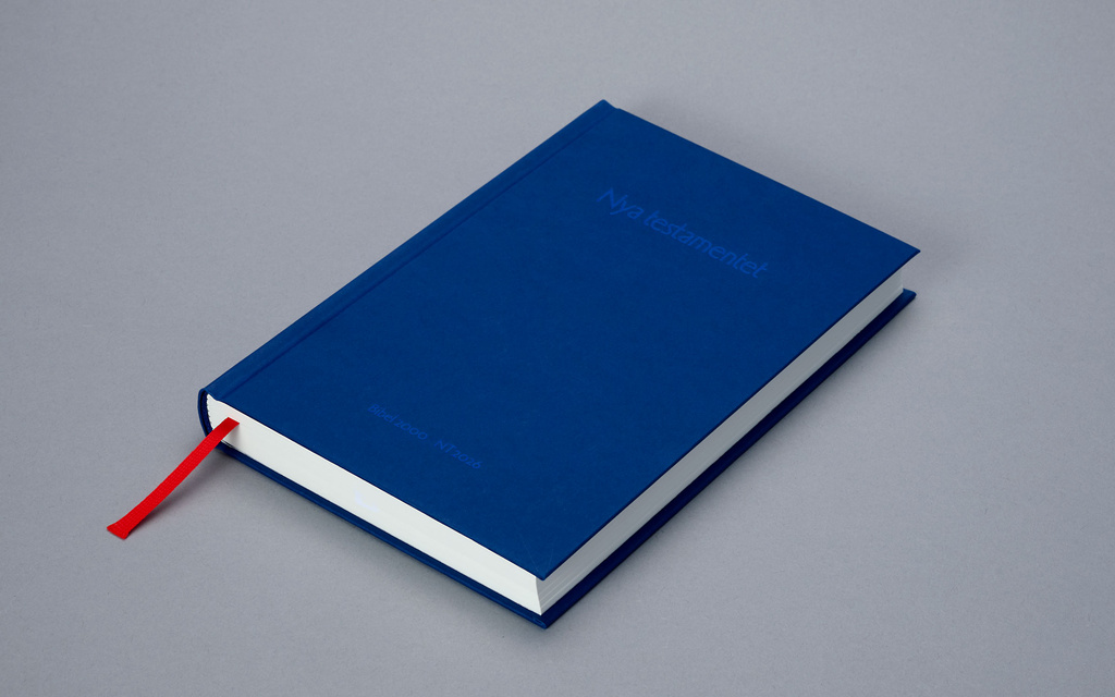 Blue book with The New Testament